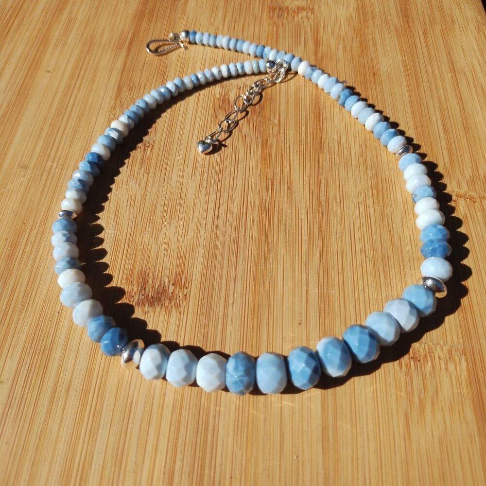 Jay King DTR Mine Finds Dream Blue Opal and 925 Sterling Silver Necklace - Picture 5 of 5